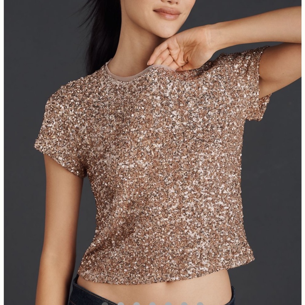 Maeve Sequin Top